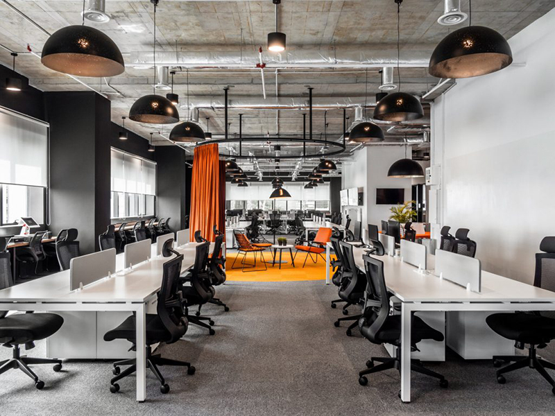 Thiết kế văn phòng 200m2 không gian mở